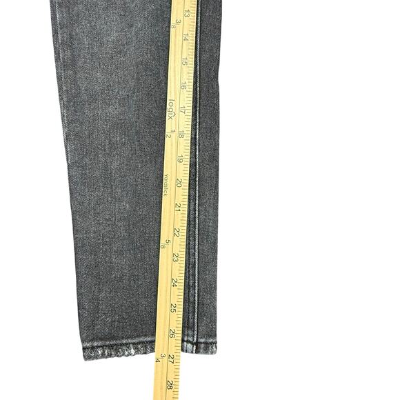 PacSun Jeans Women’s Size 24 (25x27) Black Button Fly Ultra High‎ Rise Slim Worn - Picture 8 of 15